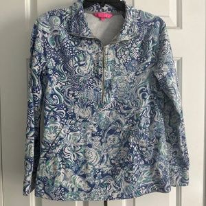 Lilly Pulitzer zip up sweater